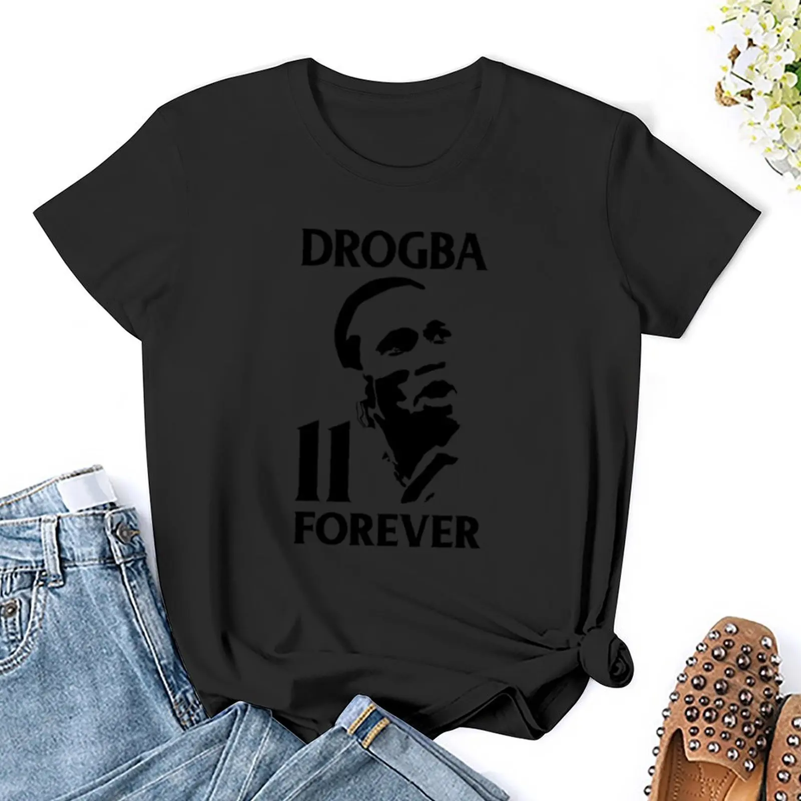 Футболка Drogba Forever Fan Art летние топы корейская мода женская одежда из аниме