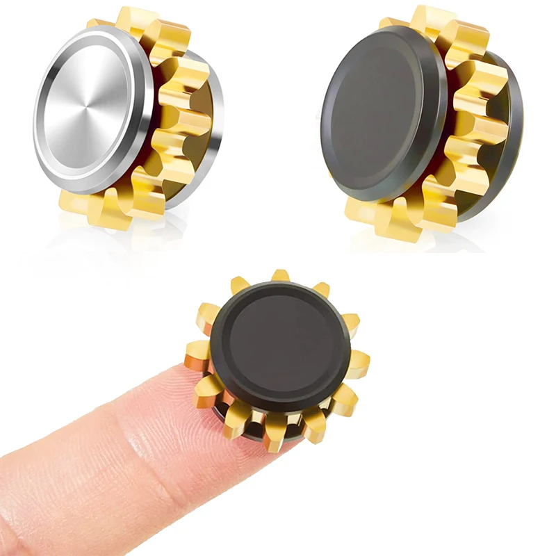 

Mini Fidget Spinner Toys for Adults Kids Fidgets Silent Bearing Autism Sensory Figetget Toy Anxiety Figits Copper Gears Linkage