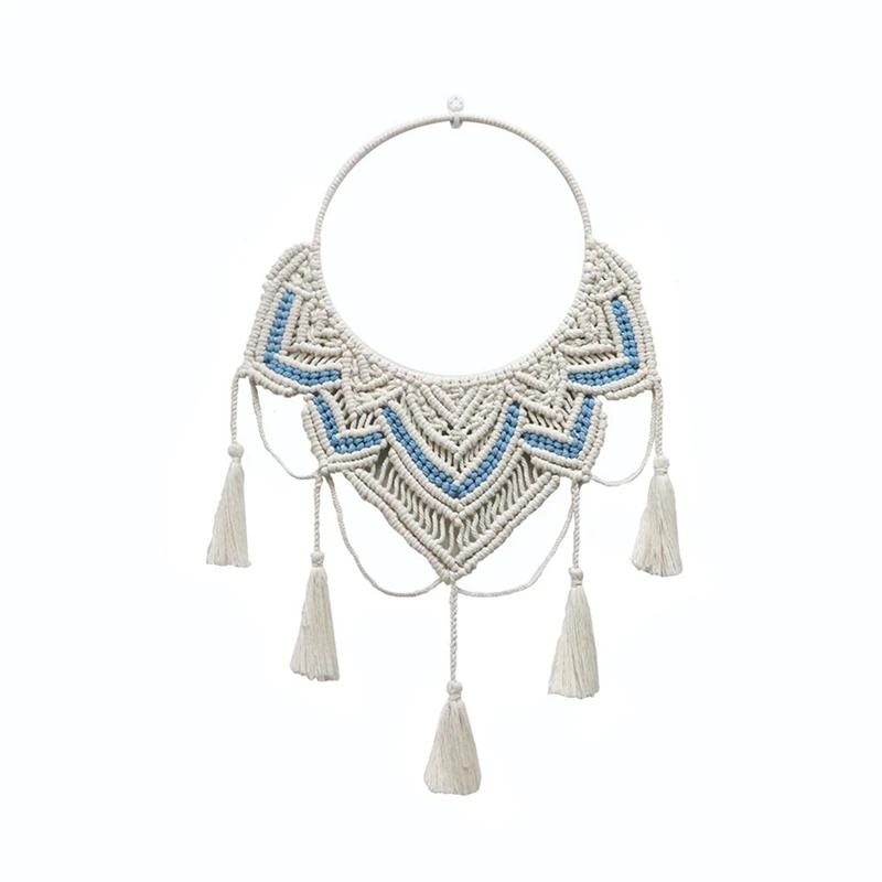 

Macrame Wall Hanging Tapestry Handmade Cotton Bohemian Art Beautiful Apartment Dorm Room Decoration