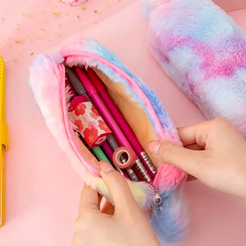 Карандаш Kawaii Creative pencil чехол градиентной расцветки милая плюшевая восьмиугольная