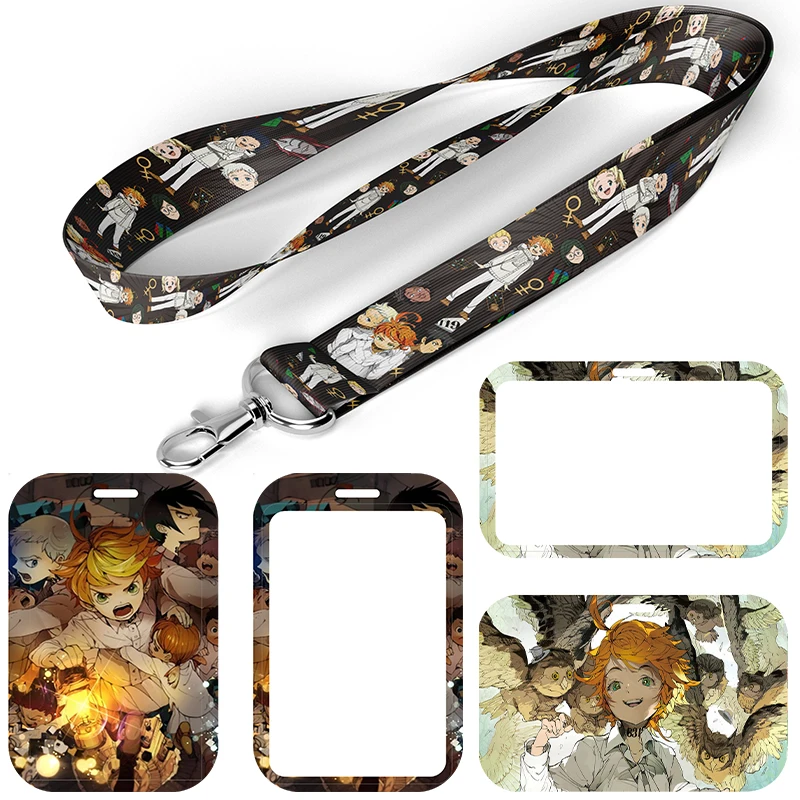 

C2358 The Promised Neverland Lanyard For Key ID Card Badge Holder Phone Charm Key Lanyard Neck Straps Keychain Accessories
