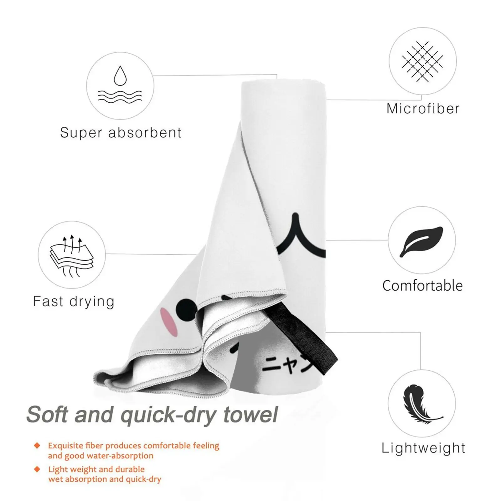 Яйцо лицо кошки банное полотенце Nyan пляжная Подушка яйцо кошка логотип значок