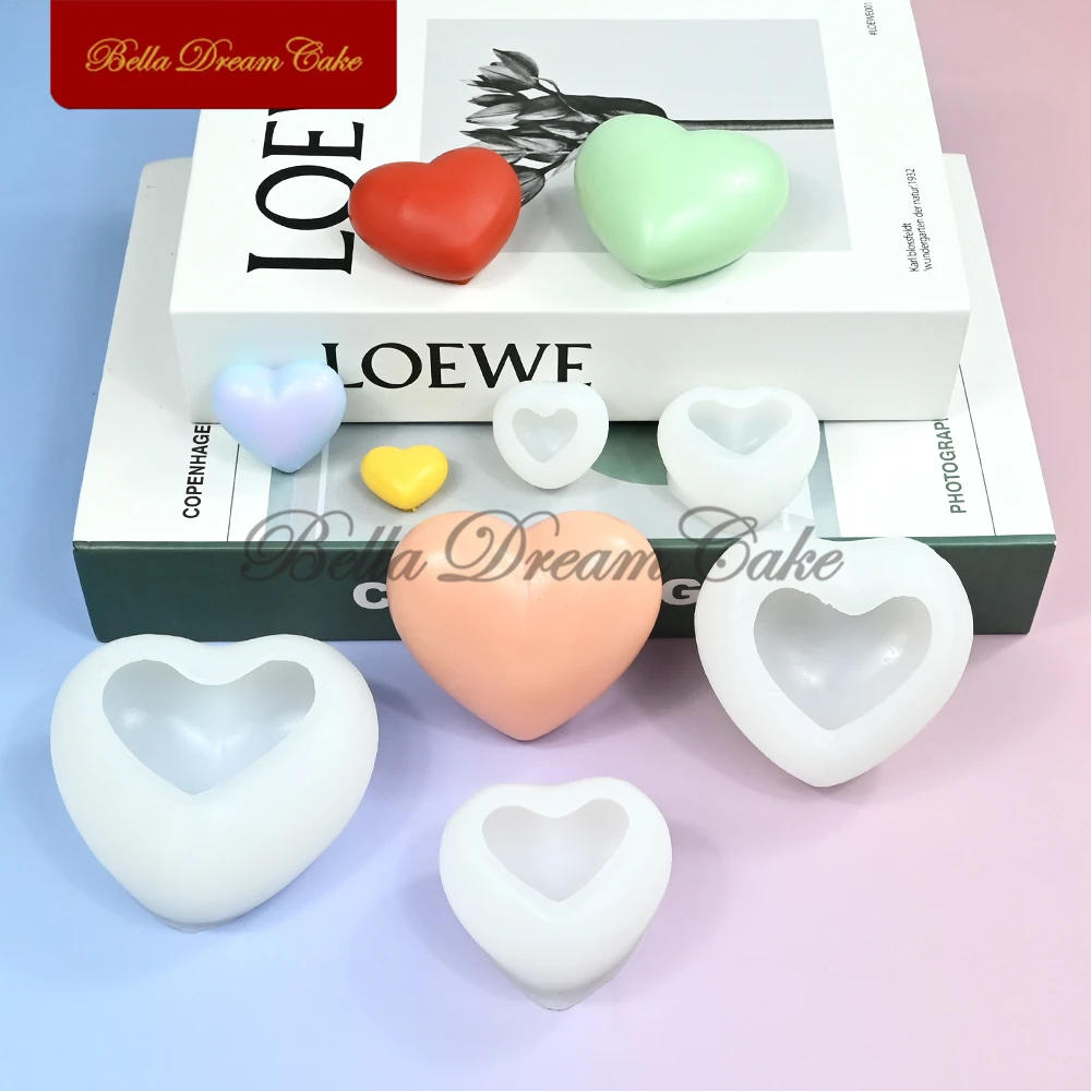 3D силиконовая форма с сердечком любви для помадки на день Святого Валентина