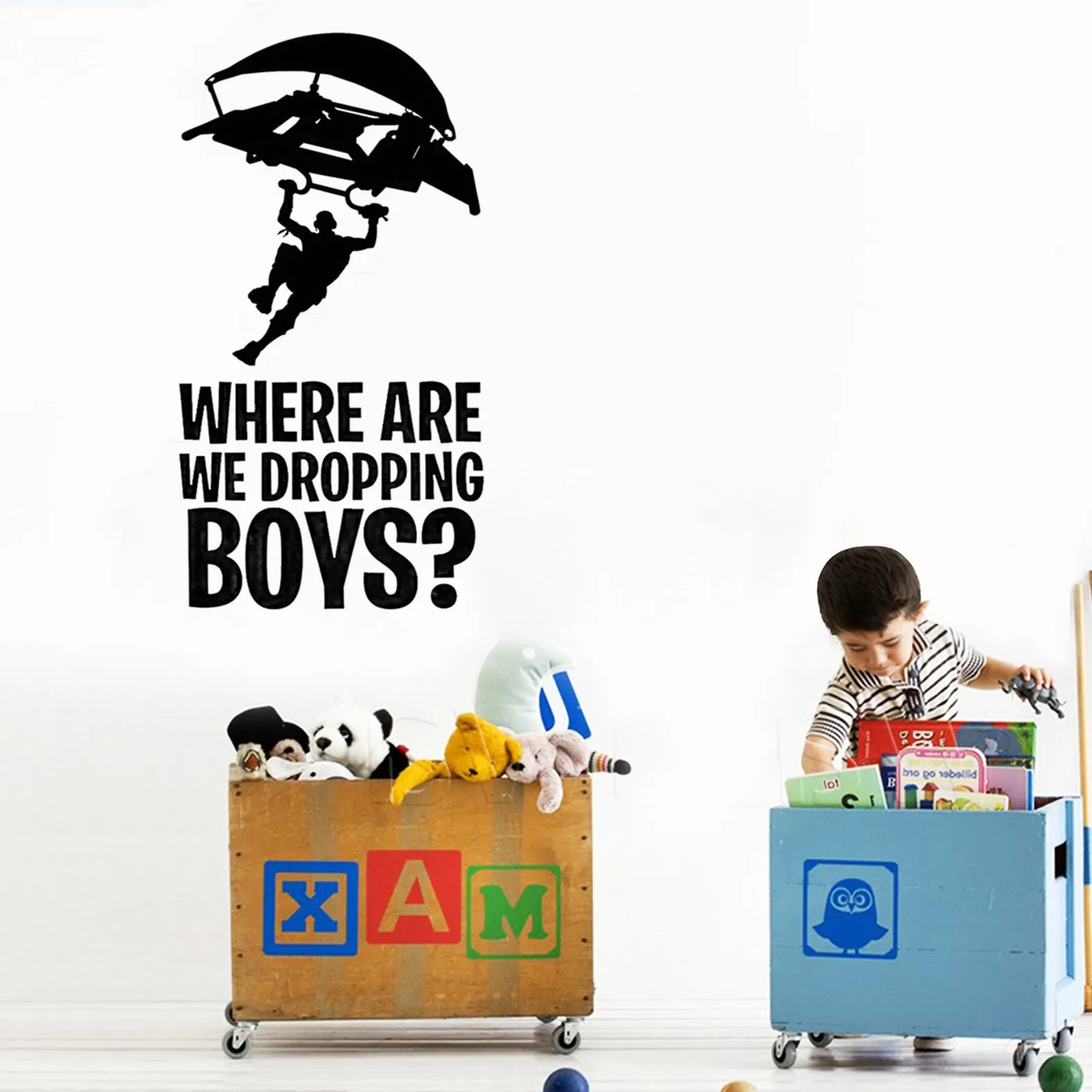 Fortnite мультяшные наклейки на стену игровые персонажи периферийная живопись ПВХ