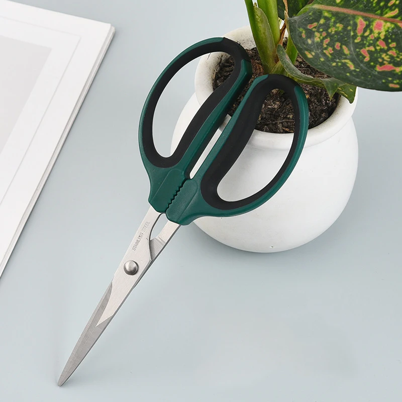 

Professional Floral Branch Shears Stainless Steel Garden Flower Tools Upturned Long Handle Straight Flower Scissors Pruning Tool
