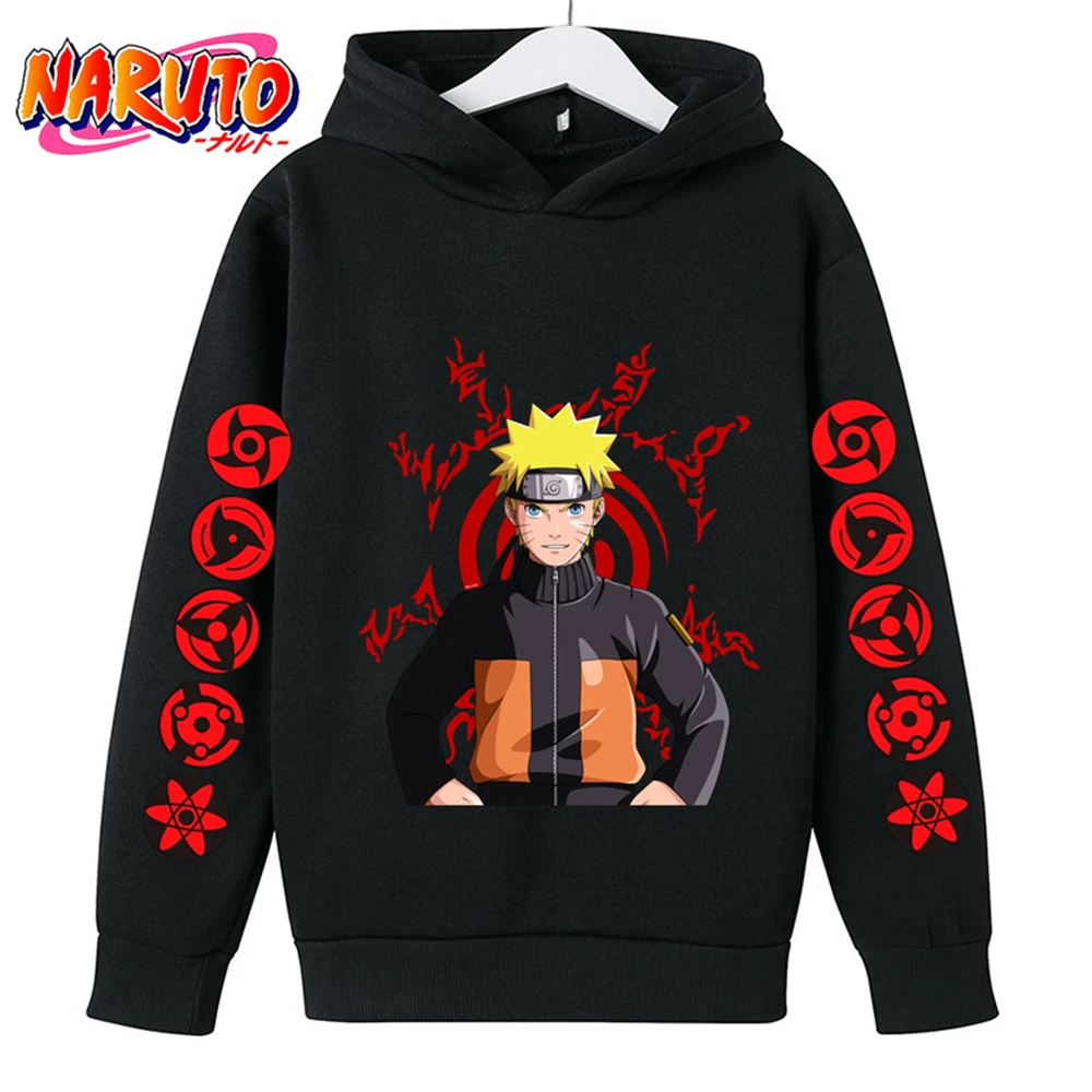 

Anime Naruto Hoodie for Boys Kids Clothes Girls Baby Autumn Warm Sweatshirts Coat Cartoon Clothes Hoodie 2023
