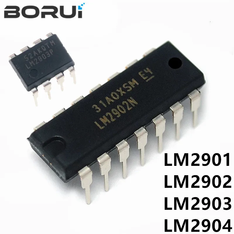 10 шт. LM2903P DIP8 LM2903 DIP LM2903N LM2901 LM2901N DIP-14 LM2902 LM2902N LM2902P LM2904 LM2904N LM2904P Новый и оригинальный IC