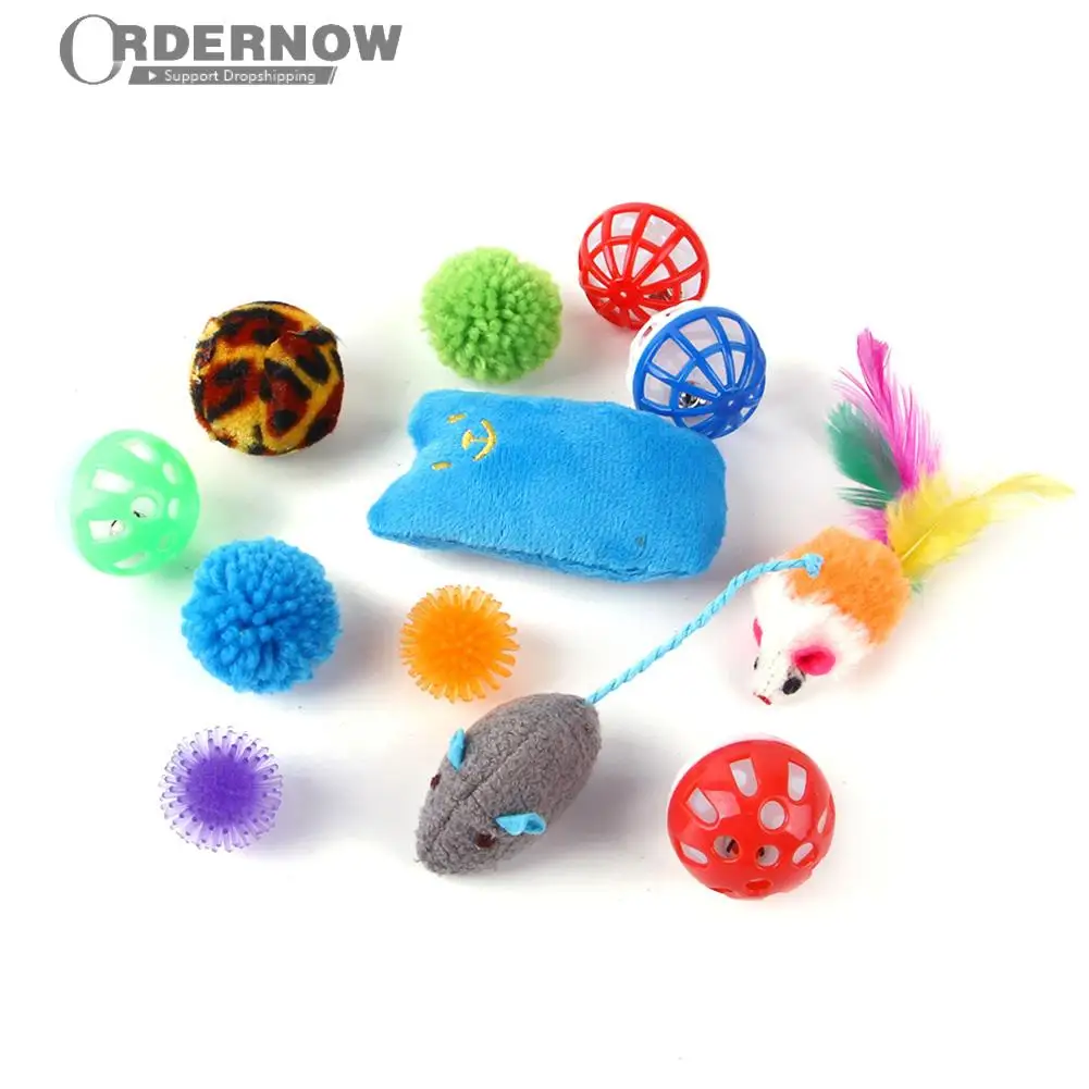 

12 шт. в упаковке, Интерактивная игрушка для кошек забавные Перо колокол кошка игрушка для очистки зубов для котенок Дразнилка веселый, для ж...