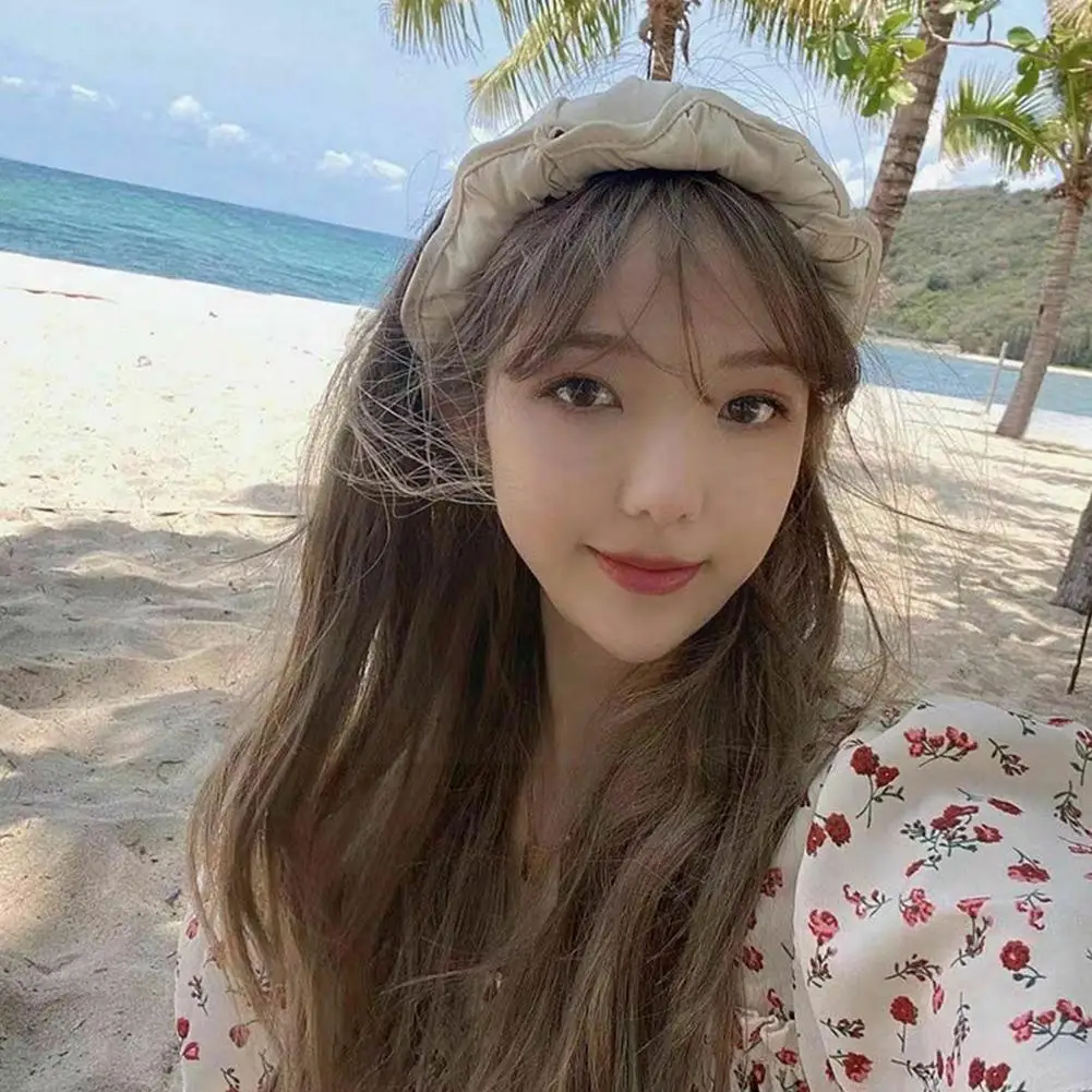 

Foldable Sunscreen Sun Hat Women Anti-UV Beach Hat Roof Hat Hat Sun Hairband Empty Multi-purpose Hairpin Folding Hat Travel S9A1