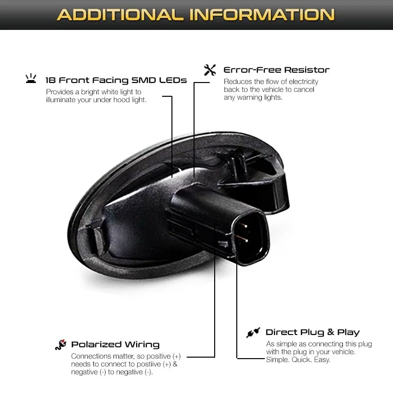 2 шт. динамический янтарный светодиодный боковой габаритный указатель поворота