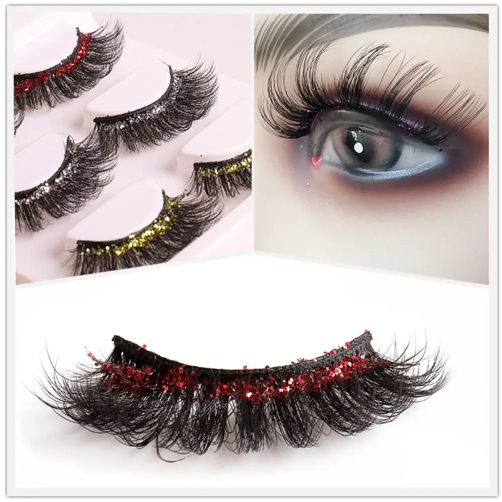 

New Handmade Women Beauty Fuffy Lashes False Eyelashes Eye Extension Faux Mink Eyelashes Thick Long Eye Lashes