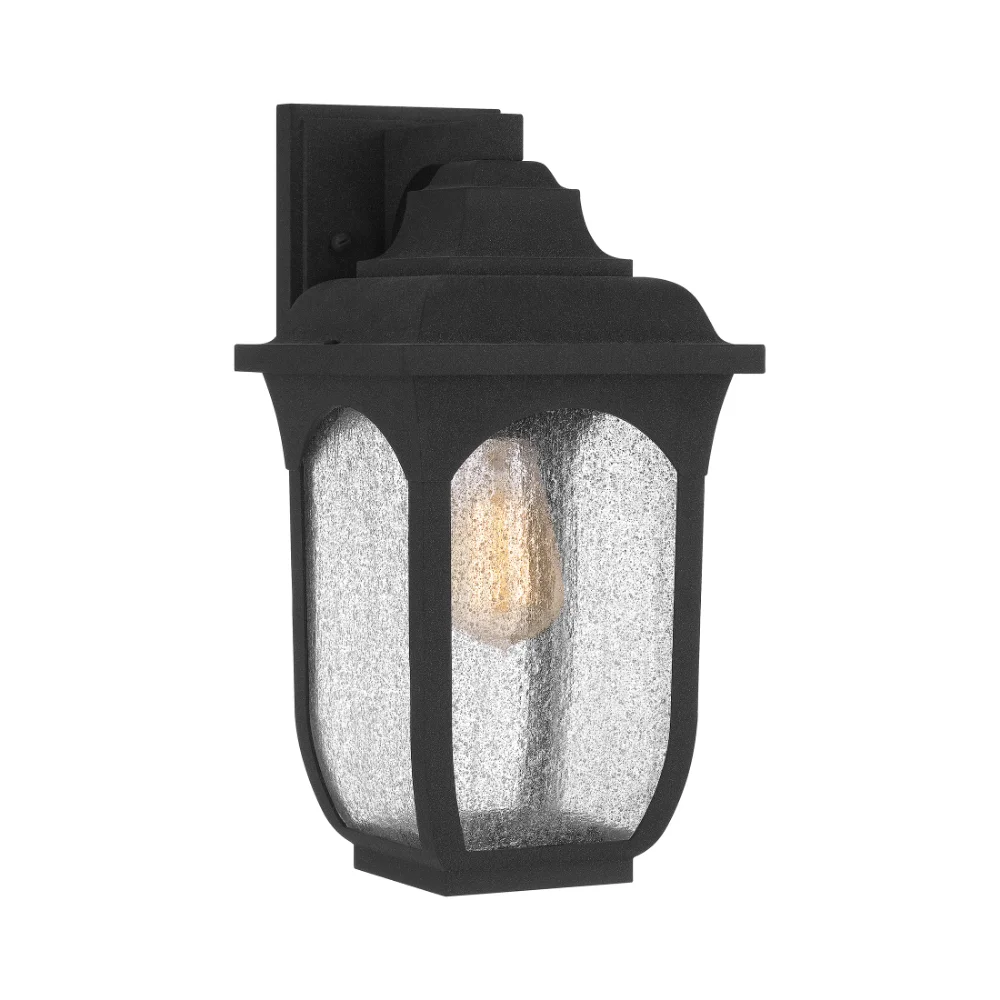 

Brielle 1-Light Mottled Black Outdoor Wall Lantern Lamps Rgb Lighting Light for