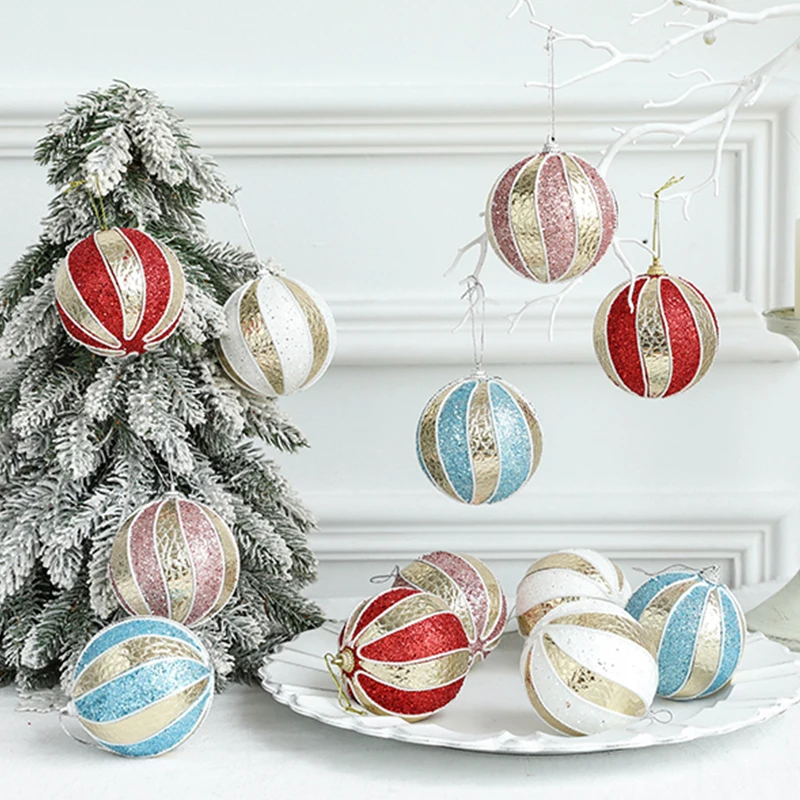 

1pcs Christmas Tree Decoration Color Ball High Appearance level Hanging Pendant Home Decoration Family Party New Year Decoration