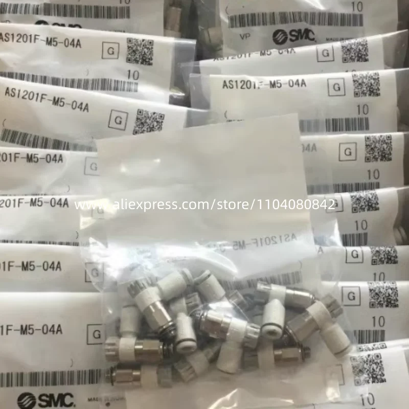 10 шт. новый клапан SMC AS1211F-M5-04A AS1211F-M5-06A AS2211F-01-04SA AS2211F-01-06SA AS2211F-01-08SA AS2211F-02-06SA