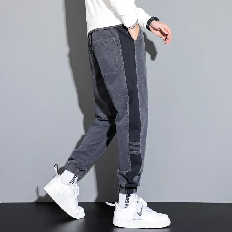 Осень/зима 2022 новые мужские модные повседневные брюки-карго с широкими штанинами