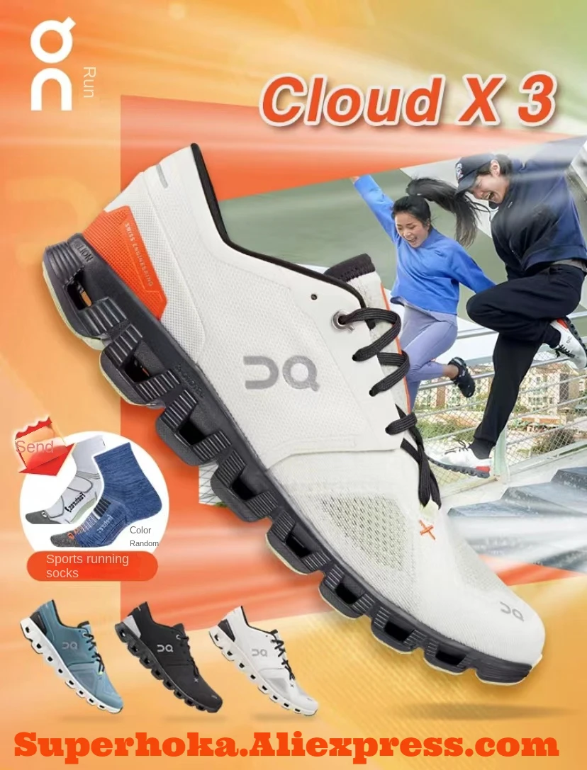 

23 New Original On Cloud X3 Large Size Spring Autumn Fashion Sneakers Men Women's Long-Distance Outdoor Road Running Sport Shoes