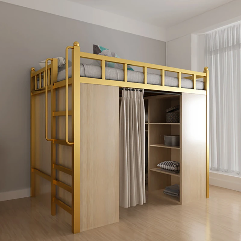 Европейская поднятая кровать в стиле лофт под шкаф компактный комплекс для