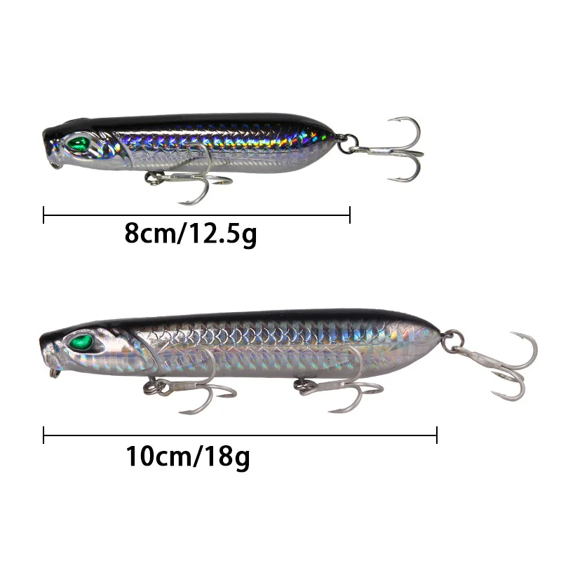Topwater карандаш Поппер приманки плавающая приманка для морской воды искусственная
