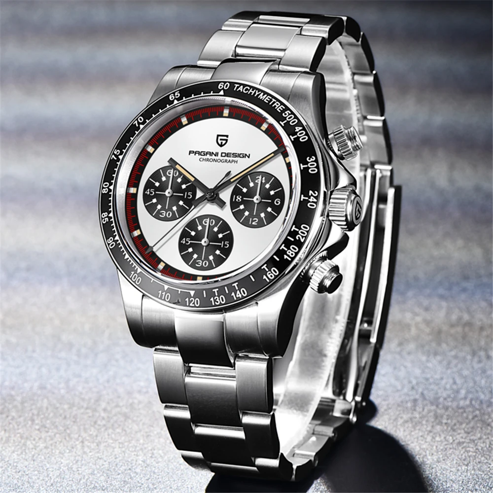 

Waterproof Stainless Steel round Fashion Quartz Chronograph Men's Watch High-End and Fashionable Atmospheric Men's Watch