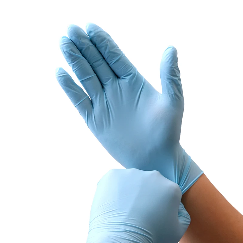 

Перчатки Wostar одноразовые, синие, нитриловые, 100 шт., без латекса, водонепроницаемые, маслостойкие, для уборки дома, кухни, перчатки для мытья п...