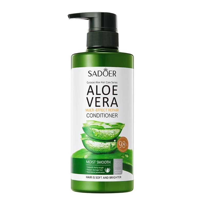 

SADOER Aloe Vera Hair Straightening Conditioner Care Hair Conditioner Effectively Repair Damaged Hair Nourishing Elastic