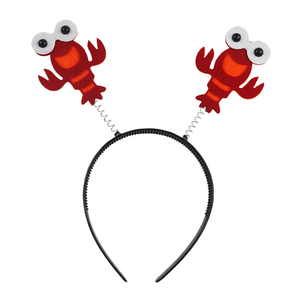 

Lobster Headbandhair Hoop Cosplay Hat Kidsred Crab Crayfish Headbands Adorable Girls Girladults Supplies Animal Party