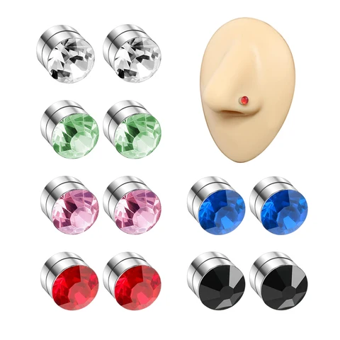 Магнитные гвоздики для носа из нержавеющей стали 12 шт.