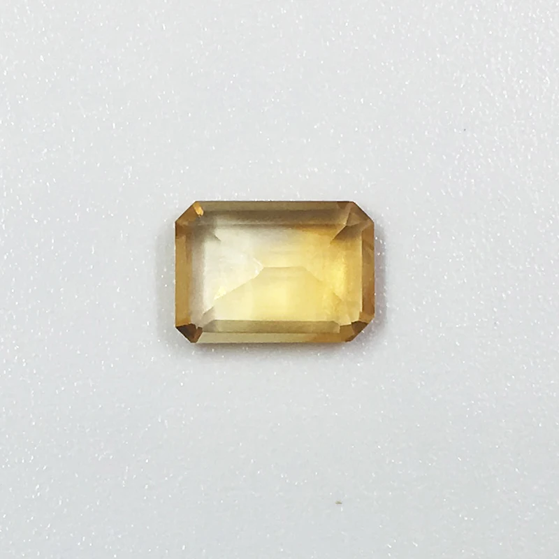 

6mm*8mm 1ct Real Natural Emerald Cut Citrine Loose Gemstone for Jewelry Maker
