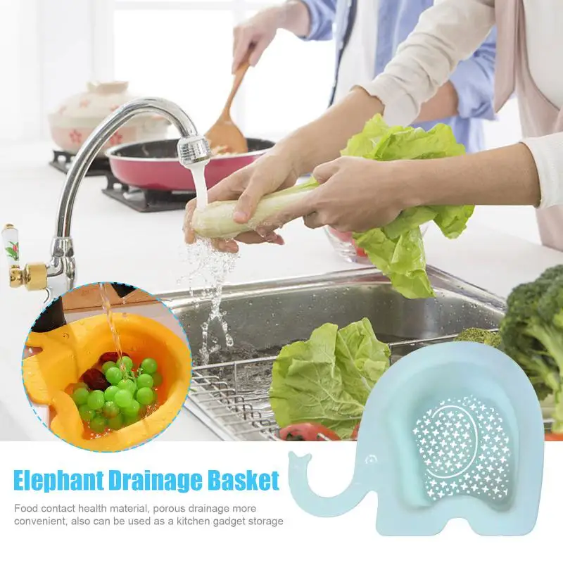 

Safe Material Sink Strainer Saving Space Garbage Filter Hanging Drainer Fruit And Vegetable Washing Basket Kitchen Sink Filter