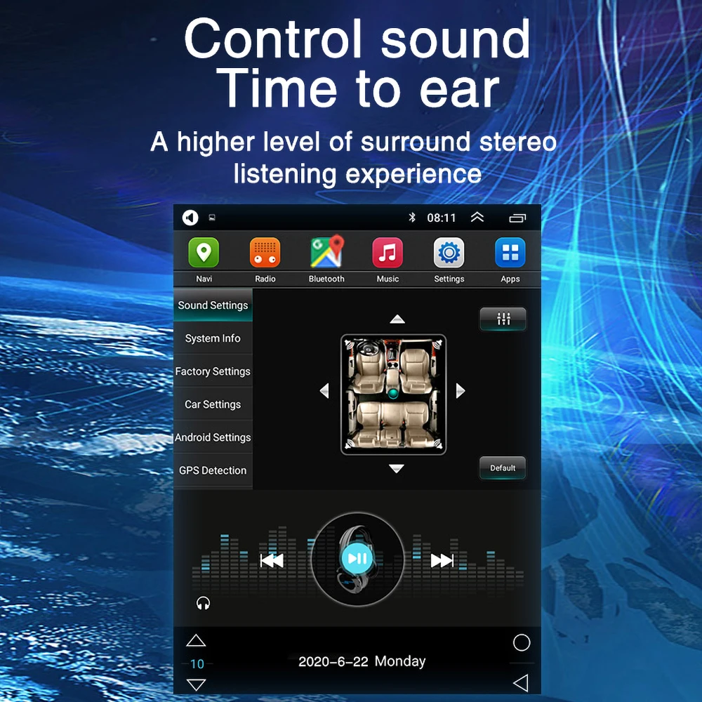 Автомагнитола для Ford Focus 9 7-2012 2018 дюйма 1 + 16 ГБ Wi-Fi GPS Android 10 |