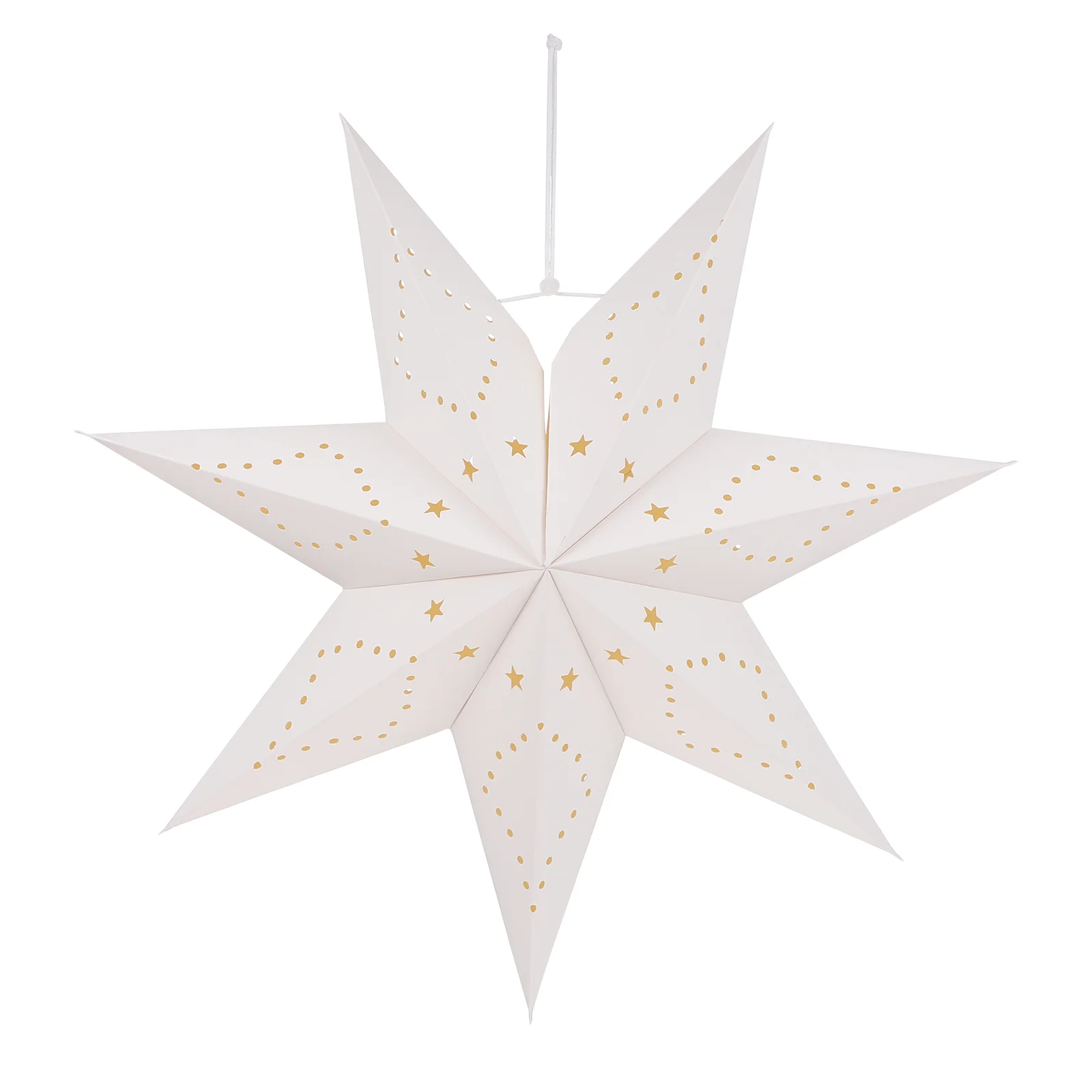 

BESPORTBLE Hollow Out Star Lantern Paper Lantern Star Lampshade Decoration for Home Wedding Birthday Festival Party (White)