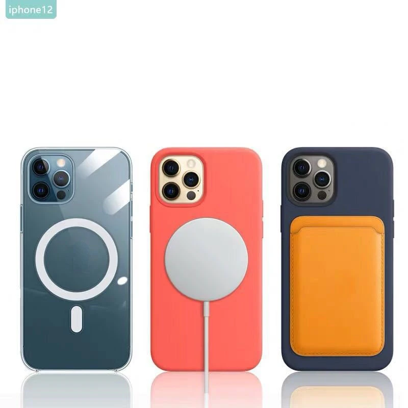 

New For Magsafe Magnetic Wireless Original Charging Case For iPhone 11 12 13 Pro MAX Mini XR X XS MAX Magnetic Card Holder