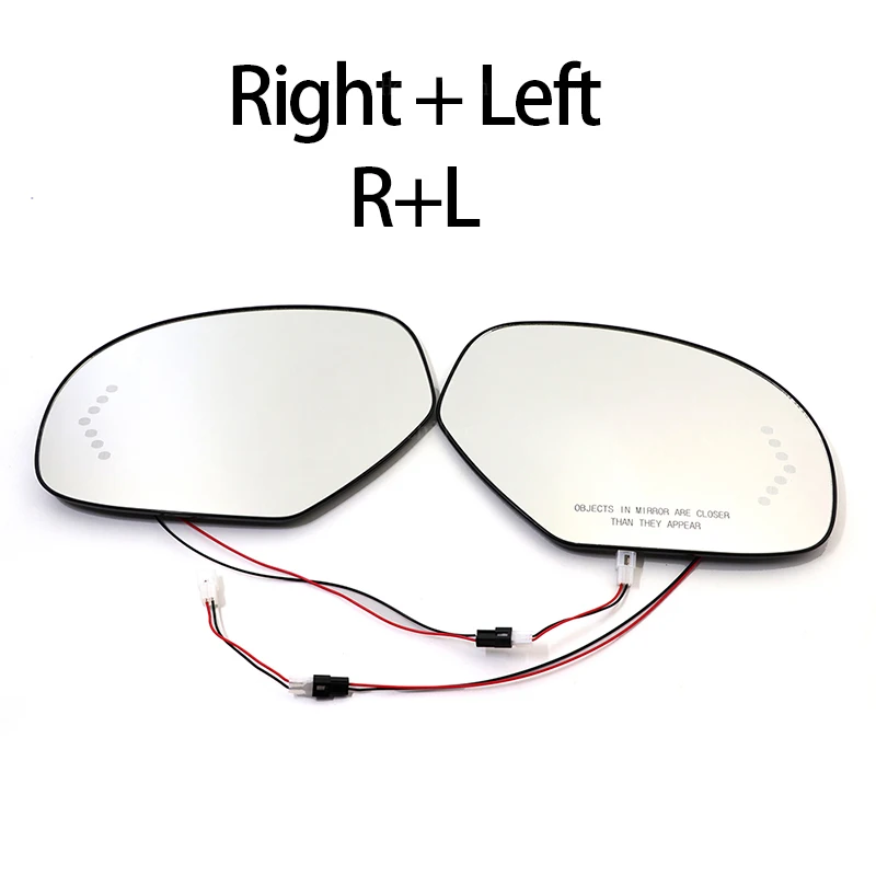 Левое и правое боковое зеркало с подогревом крыла, стеклянное угловое зеркало заднего вида для Cadillac Escalade 2007-2013, аксессуары ESV EXT