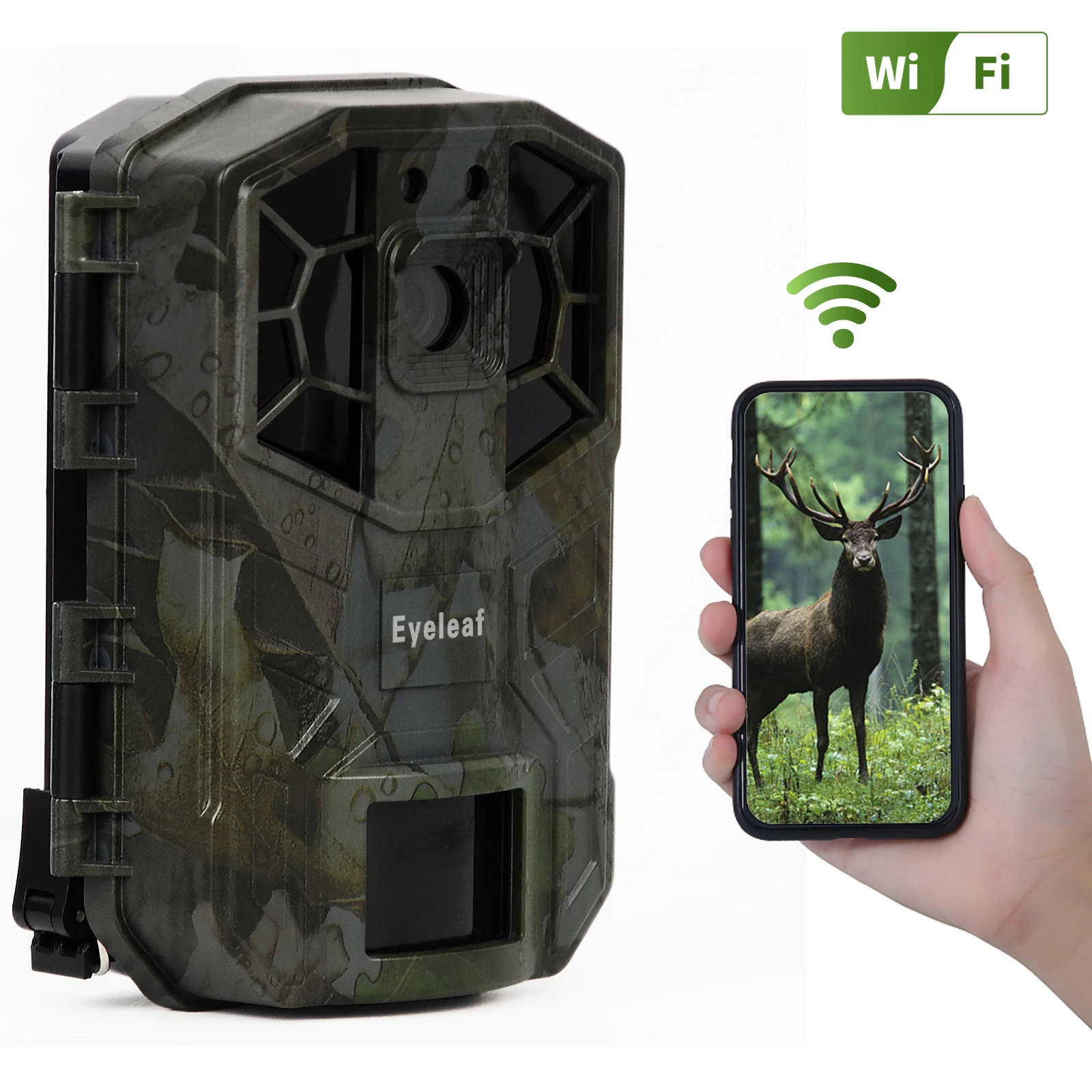 

4K 30MP WiFi Photo Traps Infrared Trail Camera Bluetooth Hunting Game Camera Outdoor Wildlife Scouting Cam 0.3s Fast Triggers