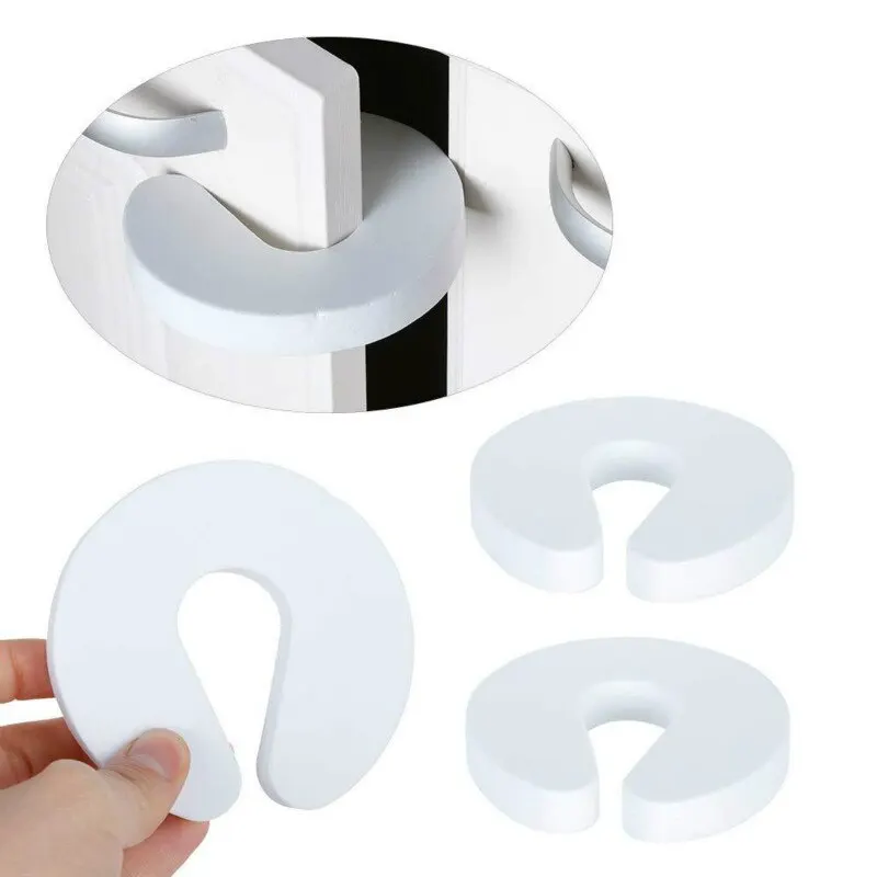 

4PCS Baby Safety Locks Children Protection EVA C Shape Security Cabinet Locks Kids Finger Safe Door Stopper Safety Door Stop