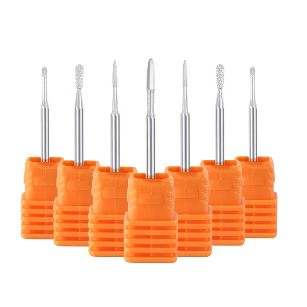 

Professional Tungsten Nail Drill Bits for Cuticle Clean Safety Milling Cutter Nail Sander Tips for Electric Nail Drill Machine