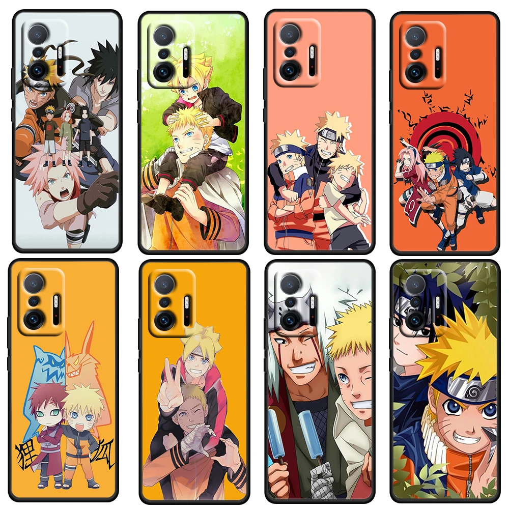 

Hot Anime NARUTO Cute Boy For Xiaomi Mi 12 11 10 Ultra 11T 10T Pro Lite 11i 10i 10S 5G Soft Silicone Black Phone Case Coque Capa