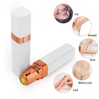 electric hair shaving device perfect hair removal lipstick shape female facial epilator painless safety female body facial tools