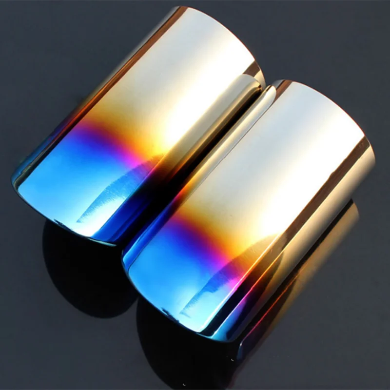 

Exhaust Tip for Audi Q5 A1 A3 A4 A4L Car Exhaust Pipe One Pairs Auto Sports Exhaust Nozzle for Audi Muffler 76mm