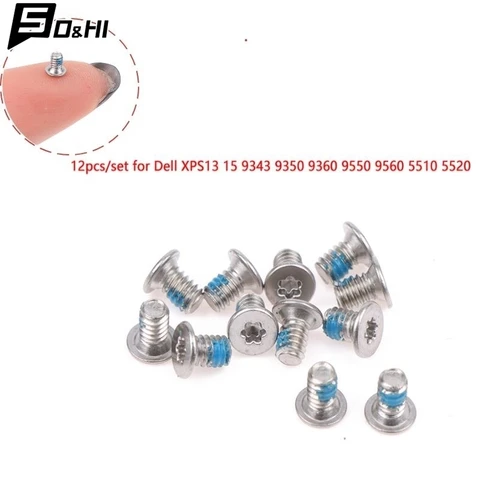 12 шт., Запасные Винты для ноутбука Dell XPS 13 15 9343 9350 9360 9370 9380 7390 9550 9560