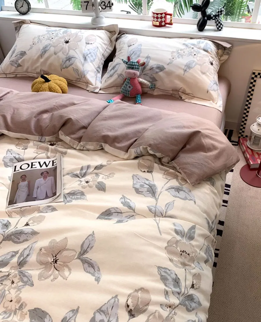 Набор для постельного белья в пасторальном французском стиле с изображением