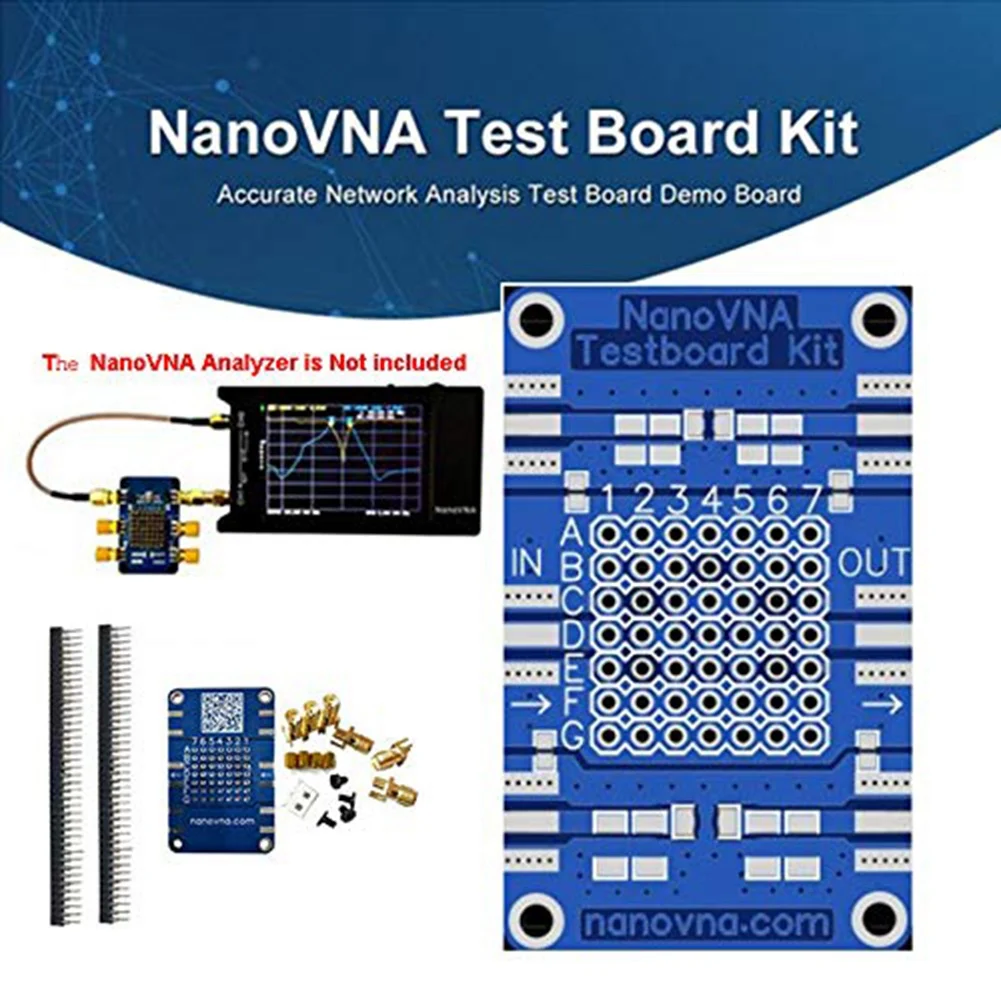 Векторный анализатор сети NanoVNA тестовая плата комплект для анализа
