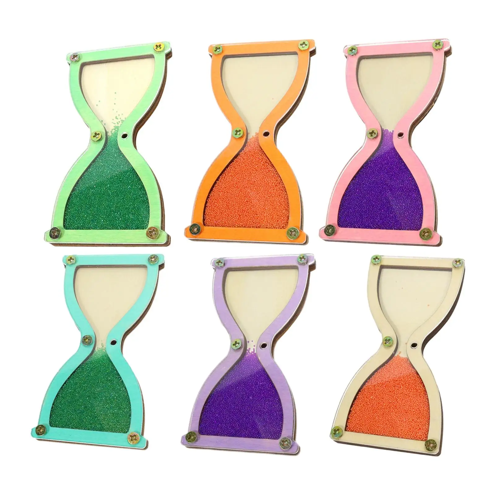 

Children Hourglass Toy Enlightenment Sensory Board Birthday Gift Early Educational Fine puzzle playing