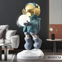astronaut large floor ornaments moon lamp statue modern figurine spaceman nordic kawaii room decor living room decoration gift