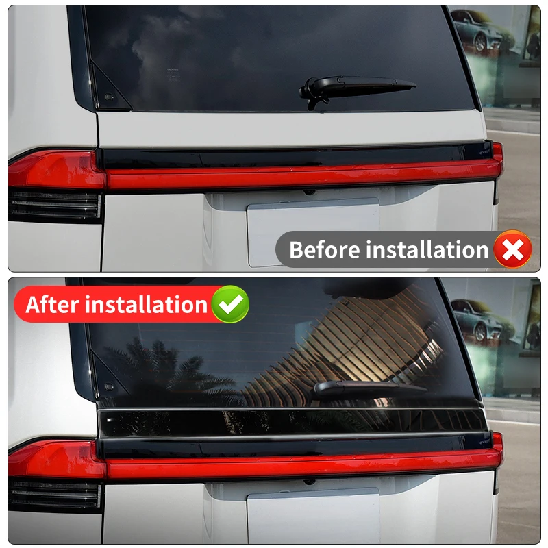 Для Лексус GX550 GX550h 2024 2025 Задняя дверь Украшение Яркая полоска For Lexus Экстерьер