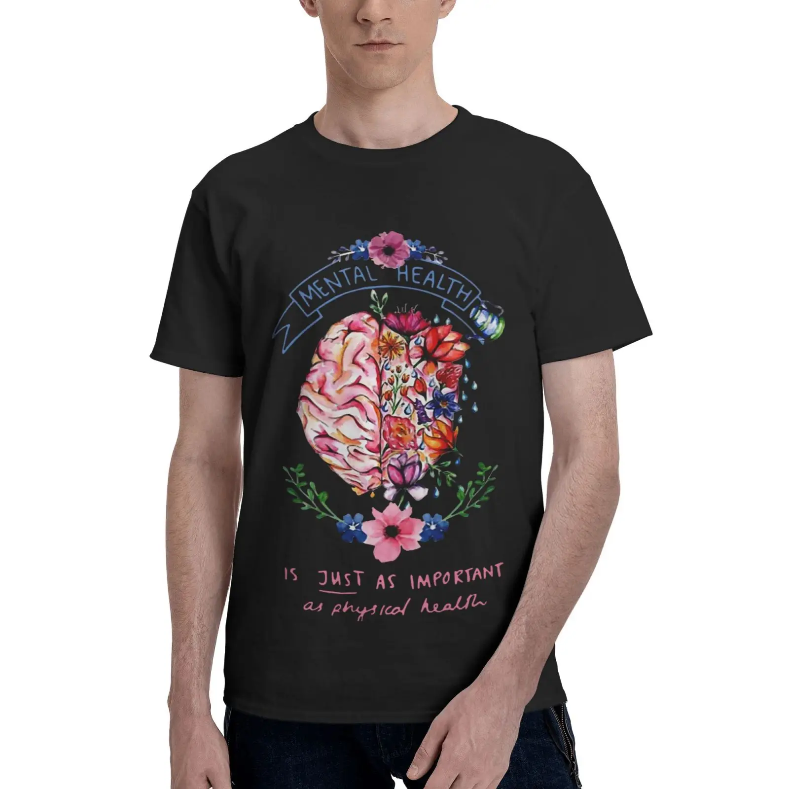 

Футболка мужская оверсайз из аниме «умственное здоровье»