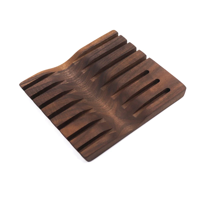 Парикмахерская искусственная деревянная коробка из орехового дерева для