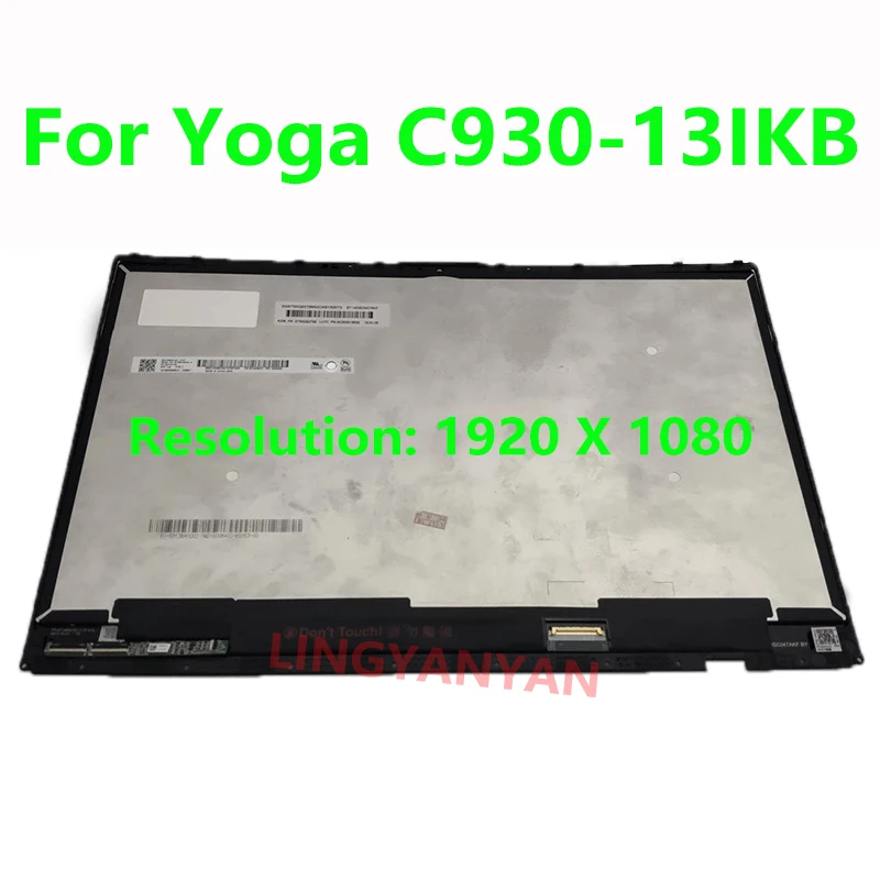 

13.9 Inch FHD UHD LCD Touch Screen 5D10S73330 5D10S73331 Yoga C930-13IKB For Lenovo Yoga C930-13IKB Touch Screen Laptop