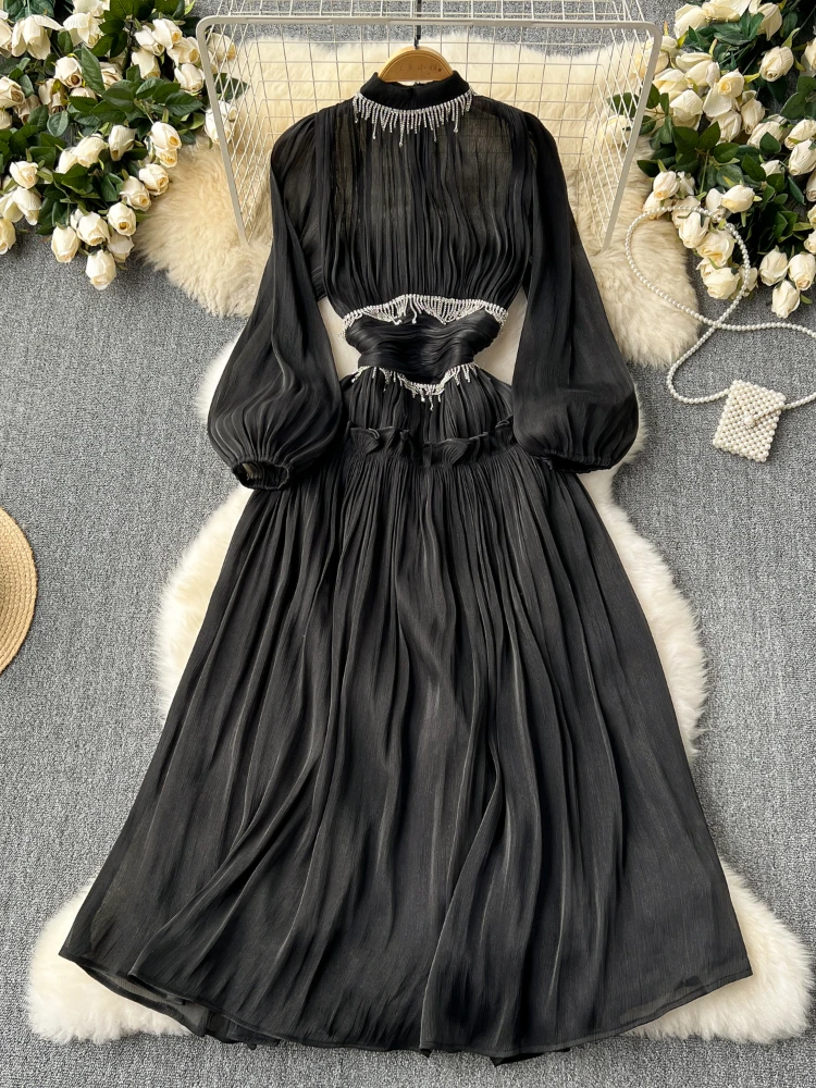 Женское элегантное вечернее платье винтажное облегающее ТРАПЕЦИЕВИДНОЕ длинное