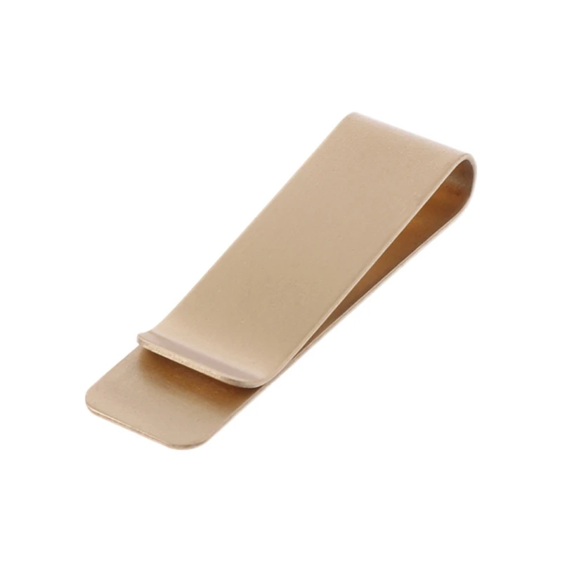 

Тонкий мужской кошелек из латуни с металлическим зажимом для кредитных карт